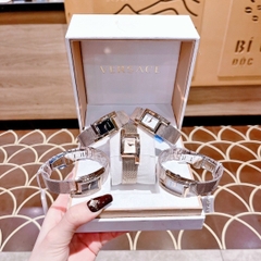 Versace Greca Icon |Nữ Giới |Mặt Chữ Nhật |Dây Mesh Lưới Rose Gold |Máy Pin (Quartz) |Size 21x39mm