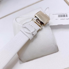 Versace Greca Icon |Nữ Giới |Mặt Chữ Nhật |Silver |Dây Da Trắng |Máy Pin (Quartz) |Size 21x39mm
