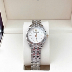 Versace Greca Time |Nữ Giới |Mặt Tròn Trắng |Dây Kim Loại Silver |Máy Pin (Quartz) |Size 35mm