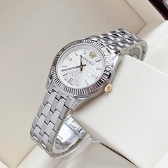 Versace Greca Time |Nữ Giới |Mặt Tròn Trắng |Dây Kim Loại Silver |Máy Pin (Quartz) |Size 35mm