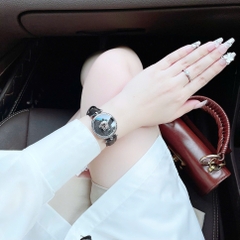 Versace Palazzo Empire |Nữ Giới |Bạc Silver |Dây Da Đen |Máy Pin (Quartz) |Size 34mm