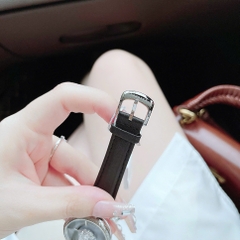 Versace Palazzo Empire |Nữ Giới |Bạc Silver |Dây Da Đen |Máy Pin (Quartz) |Size 34mm