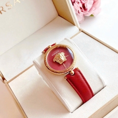 Versace Palazzo Empire |Nữ Giới |Vàng Gold |Dây Da Màu Đỏ |Máy Pin (Quartz) |Size 34mm