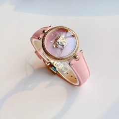 Versace Palazzo Empire |Nữ Giới |Vàng Gold |Dây Da Màu Hồng |Máy Pin (Quartz) |Size 34mm