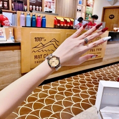 Versace Revive |Nữ Giới |Tráng Gương |Dây Kim Loại Demi Vàng |Máy Pin (Quartz) |Size 35mm