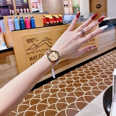 Versace Revive |Nữ Giới |Tráng Gương |Dây Kim Loại Vàng Gold |Máy Pin (Quartz) |Size 35mm