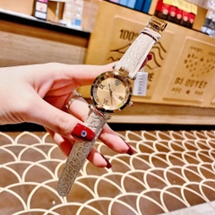 Versace Revive |Nữ Giới |Vàng Gold |Tráng Gương |Dây Da Nude |Máy Pin (Quartz) |Size 35mm