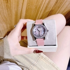 Chopard Happy Sport |Nữ Giới |Mặt Xà Cừ |Dây Da Màu Hồng |Máy Pin (Quartz) |Size 34mm