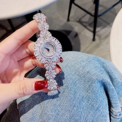 Chopard Mặt Full Đá Swaroski |Nữ Giới |Dây Đính Pha Lê Hoa Mai |Máy Pin (Quartz) |Size 34mm