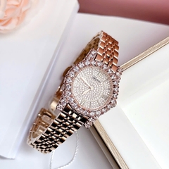 Chopard L'Heure Du Diamant |Nữ Giới |Mặt Full Đá |Dây Kim Loại Vàng Hồng |Máy Pin (Quartz) |Size 32mm