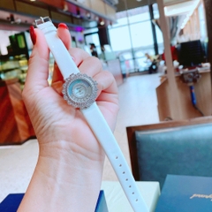 Chopard Happy Diamonds |Nữ Giới |Đính Đá |Dây Da Màu Đen |Máy Pin (Quartz) |Size 30mm