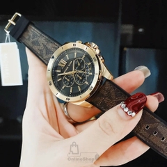 Michael Kors Brecken Chronograph |Nam Giới |Vàng Gold |Dây Da Nâu |Máy Pin (Quartz) |Size 45mm