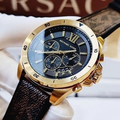 Michael Kors Brecken Chronograph |Nam Giới |Vàng Gold |Dây Da Nâu |Máy Pin (Quartz) |Size 45mm