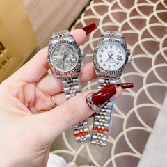 Rolex Date Just |Nữ Giới |Mặt Trắng |Niềng Khía |Dây Kim Loại Silver |Máy Pin (Máy Quartz) |Size 28mm