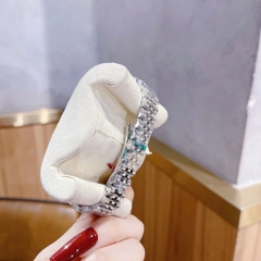 Rolex Niềng Khía |Nữ Giới |Mặt Xanh Lá |Dây Kim Loại Trắng Silver |Máy Pin (Máy Quartz) |Size 31mm