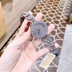 Michael Kors Catelyn |Nữ Giới |Full Đá |Dây Mắt Xích Trắng Silver |Máy Pin (Quartz) |Size 38mm