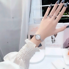 Davena Mặt Trắng |Nữ Giới |Silver |Vòng Tay Đính Đá |Máy Pin (Quartz) |Size 26mm