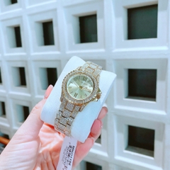 Micheal Kors Mini Everest |Nữ Giới |Mặt Đính Đá |Dây Kim Loại Vàng Gold |Máy Pin (Quartz) |Size 33mm