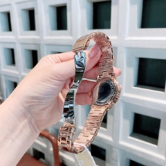 Micheal Kors Mini Everest |Nữ Giới |Mặt Tròn |Dây Kim Loại Đính Đá Rose Gold |Máy Pin (Quartz) |Size 33mm