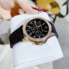 Michael Kors Mini Pilot |Nữ Giới |Đính Đá |Dây Silicone Đen |Máy Pin (Quartz) |Size 36mm