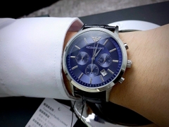 Emporio Armani Thời Trang |Nam Giới |Mặt Xanh |Dây Da |Máy Pin (Quartz) |Size 42mm