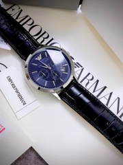 Emporio Armani Thời Trang |Nam Giới |Mặt Xanh |Dây Da |Máy Pin (Quartz) |Size 42mm