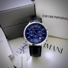 Emporio Armani Thời Trang |Nam Giới |Dây Da |Máy Pin (Quartz) |Mặt Xanh |Size-42mm