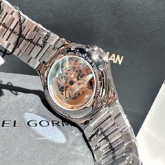 Daniel Gorman Trắng Silver |Nam Giới |Dây Kim Loại |Máy Cơ (Automatic) |Mặt Tròn |Size 44mm