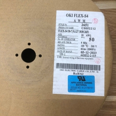 Cáp bẹ nhiều màu Flat Ribbon OKI FLEX-S4 AWM FLEX-S4 50-7/0.127 3030 2651 28AWG 300V Cable 50 Wire 1.27mm  Pitch 2.54mm dài 61M