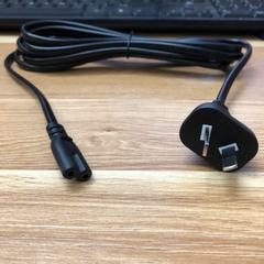 Dây Nguồn Số 8 I-SHENG SP-501A IS-033C SAA-190827-EA 2 Chân Dẹt Chéo AC Power Cord Schuko CEE7/16 Euro Plug to C7 2.5A 250V 2x0.75mm For Printer or Adapter Cable FLAT PVC Black dài 3M