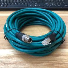 Cáp Camera Cognex CCB-84901-2001-10 185-1306R Ethernet STRAIGHT X-CODED M12 8 Pin to RJ45 dài 10M