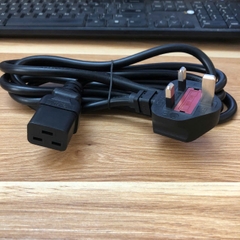 Dây nguồn Cisco CAB-PWR-C19-UK WELL SHIN 3 chấu WS-012A KM38959 BS1363/A to KM38965 BS EN 60320 C19 13A/16A 250V 3x1.5mm dài 2.5M for máy chủ , PDU , UPS