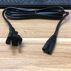 Dây Nguồn Số 8 JET G-CINDA GXD-044 GXD-007 2 Chân Đầu Dẹt AC Power Cord Schuko CEE7/16 Euro Plug to C7 2.5A 250V 2x0.75mm For Printer or Adapter Cable FLAT PVC Black dài 3M