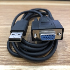 Cáp Máy Quét mã vạch HEROJE DecodeTong 1808USB 2EC030755 Barcode scanner Cable USB CAB-HJ-D10S-M1DB15XX DB15 pin Male to USB dài 1.8M