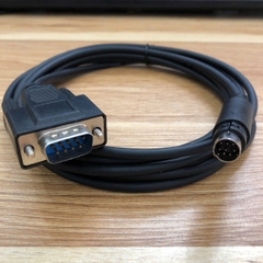 Cáp Điều Khiển PLC MITSUBISHI FX3G-60M Với HMI MONITOUCH V808CD Cable RS-422 DB9 Male to Mini Din 8 Pin Male For CNC ROUTER MACHINE TAI CHAN TPS-8CS Length 1.8M