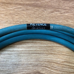 Cáp Keyence OP-87457 Ethernet NFPA79 Cable D-Code M12 4 Pin Male to RJ45 dài 2M