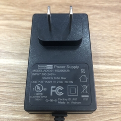 Chuyển nguồn Adapter AD0301-1502000UB 15V 2A 30W 5.5mm x 2.5mm dùng cho cho loa kéo, bộ micro không dây, vang số