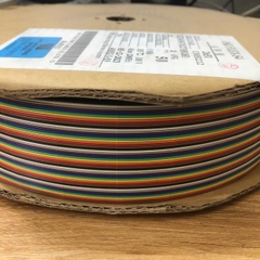 Cáp bẹ nhiều màu Flat Ribbon OKI FLEX-S4 AWM FLEX-S4 50-7/0.127 3030 2651 28AWG 300V Cable 50 Wire 1.27mm  Pitch 2.54mm dài 61M