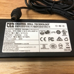 Chuyển nguồn Adapter CWT KPL-040F-VI 12V 3.33A 100-240V 50-60Hz 1.7A đầu cắm DC 5.5mm x 2.5mm