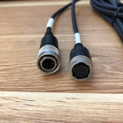 Cáp Camera 12P-2500 Hirose HR10A-10J-12S (74) to HR10A-10J-12S (73) Extension Coaxial cable fr SFCC CCD Camera Hirose M12 12 Pin Female to Hirose M12 12 Pin Male dài 2.5M
