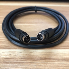 Cáp điều khiển MUSASHI SM500SX-3A, TP-21 TPC-11 TPC-03 Mini Din 8 pin Male to Mini Din 8 pin Male Straight Through Cable Black 2M