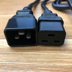 Dây nguồn Cisco Systems 37-180601 WELL SHIN WS-002F KM38965 C19 to WS-003D C20 16A 250V 3x2.08mm 14AWG dài 2.5M for máy chủ , PDU , UPS