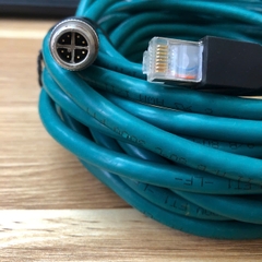 Cáp Camera Cognex CCB-84901-2001-10 185-1306R Ethernet STRAIGHT X-CODED M12 8 Pin to RJ45 dài 10M