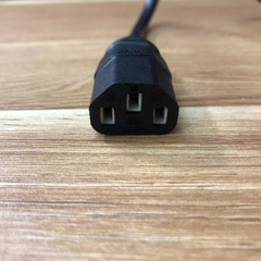 Dây Nguồn 2 chân tròn C13 10A 250V 3x0.75mm dài 1.3M dùng cho nồi cơm điện , máy tính PC, máy In, Máy công nghiệp