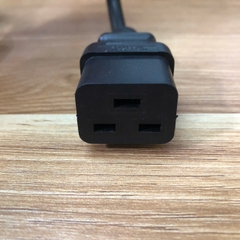 Dây nguồn 2 chân tròn WELL SHIN WS-010 WS-002F to BS EN60320 KM38965 IEC 320 C19 16A 250V 3x1.5mm dài 2.5M for máy chủ , PDU , UPS