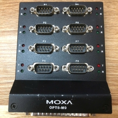 Bộ kết nối Moxa OPT8-M9 VHDCI DB62 Male to 8 Ports RS232 DB9 Male Connection Box