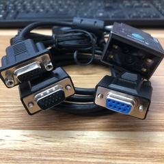 Cáp Máy Quét mã vạch Newland NLS-NVF200 NLS-NVF230 Barcode scanner Cable RS232 CBL-DB15DB9-S20 DB15 male to DB9 female dài 1.8M