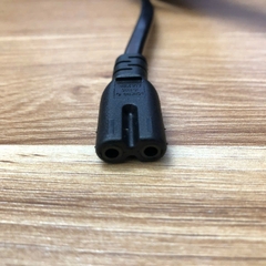 Dây Nguồn Số 8 I-SHENG SP-501A IS-033C SAA-190827-EA 2 Chân Dẹt Chéo AC Power Cord Schuko CEE7/16 Euro Plug to C7 2.5A 250V 2x0.75mm For Printer or Adapter Cable FLAT PVC Black dài 3M
