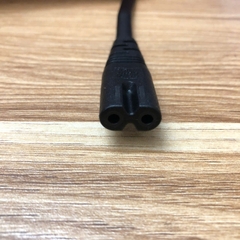Dây Nguồn Số 8 JET G-CINDA GXD-044 GXD-007 2 Chân Đầu Dẹt AC Power Cord Schuko CEE7/16 Euro Plug to C7 2.5A 250V 2x0.75mm For Printer or Adapter Cable FLAT PVC Black dài 3M