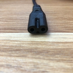 Dây Nguồn Số 8 YUTONG YT-05 2 Chân Đầu Tròn AC Power Cord Schuko CEE7/16 Euro Plug to C7 2.5A 250V 2x0.75mm For Printer or Adapter Cable FLAT PVC Black dài 3M